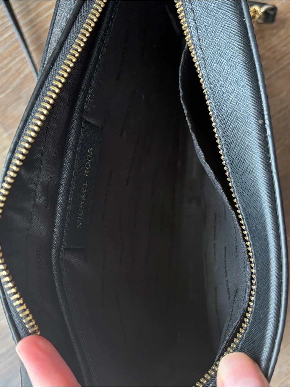 Michael Kors Black Saffiano Leather Crossbody Bag